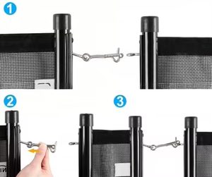 Valla de Seguridad para Piscina Personalizable de 4 Pies x 12 Pies con Panel de Malla de PE, Herramienta y Accesorio de Protección para Niños y Mascotas, Plástico para Piscina - Product Image 3