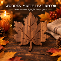 Ornement de table de Thanksgiving, décoration en bois en forme de citrouille sur le thème de l'automne pour les tables à manger, les cheminées et les étagères