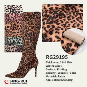 Хит продаж, производство текстиля, печать на ткани, металлическая замшевая ткань с леопардовым принтом, материал для изготовления обуви, ткань для обувной сумки - Product Image 6