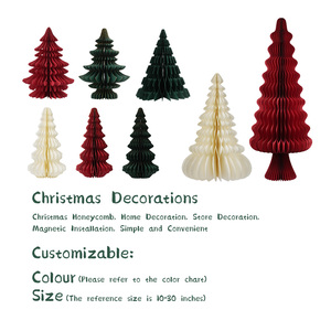 Ornements <span class=keywords><strong>de</strong></span> <span class=keywords><strong>Noël</strong></span> en papier 3D écologiques avec aimants, décorations <span class=keywords><strong>de</strong></span> fête suspendues, vente en gros - Product Image 3