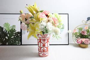 แจกันเซรามิกตกแต่งบ้านหรูหราสไตล์นอร์ดิกสินค้าใหม่ตามสั่ง - Product Image 4