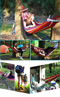 Vente chaude en plein air Portable Double et Simple Hamac Voyage Ultraléger Pliant Camping Toile Hamac