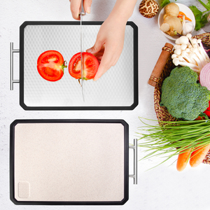 Tabla de Cortar Carne de Doble Cara de Acero Inoxidable para Uso en la <span class=keywords><strong>Cocina</strong></span>, Libre de BPA, Duradera, 41x27x2cm - Product Image 5