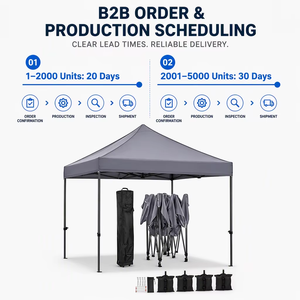 เต็นท์กันน้ำแบบพับได้โครงอะลูมิเนียมสำหรับงานกลางแจ้งและนิทรรศการ - Product Image 5