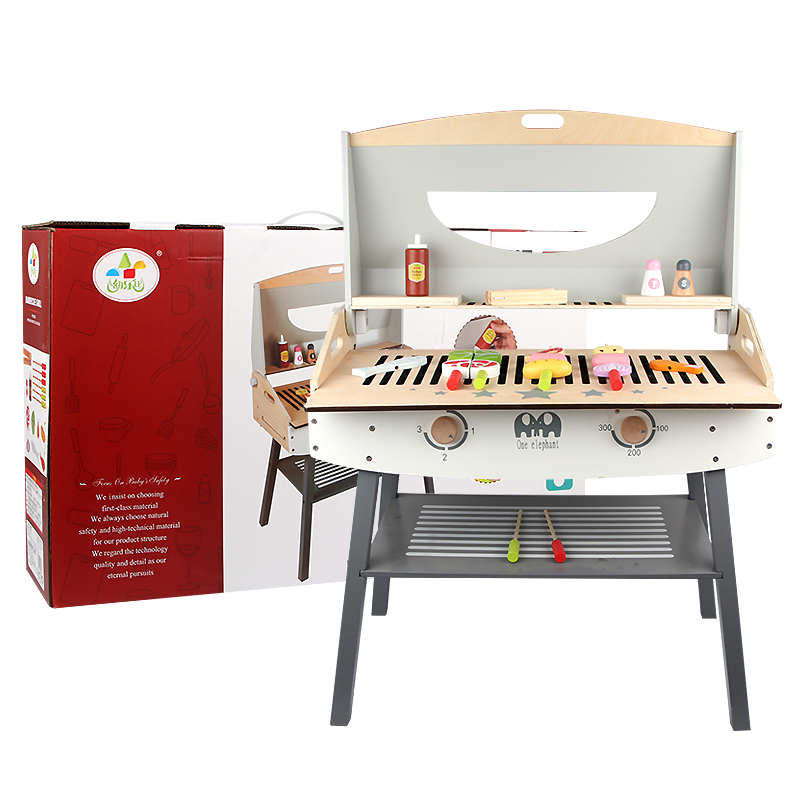 2022 детская имитация барбекю гриль игрушки с бутылкой соуса мини размер кухня дом игрушки для игры DIY барбекю игрушка набор