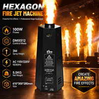 Lance-flammes électrique SITERUI 100W, 4 canaux DMX512, télécommande pour club, bar, discothèque, scène, spectacle de mariage, effet de machine à feu