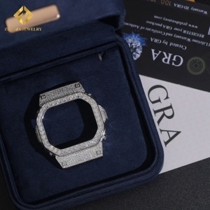 Montre et lunette sertie de moissanite VVS1 de haute qualité, certifiée Gra, vente en gros de bijoux de luxe - Product Image 3