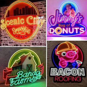 Enseigne néon personnalisée, logo lumineux pour pizzeria, affichage mural LED pour café, boutique, image de marque et décoration - Product Image 4