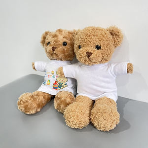 Медведь тедди с футболкой для сублимации с белой футболкой - Product Image 1