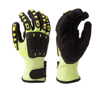 Guantes con Certificación PPE SNELL, Palma con Absorción de Impactos TPR, Guantes Anticorte ANSI A3 para Operaciones Mecánicas en Exteriores