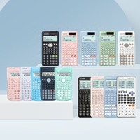 Calculatrice scientifique CTIFREE avec logo personnalisé, FX 991ES-Plus, capacités graphiques, construction en plastique durable