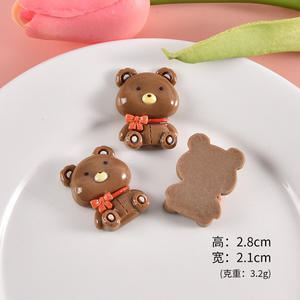 Décorations de la Saint-Valentin en résine, ours en peluche adorable, design populaire, ornements de dessin animé en résine, décorations d'animaux en résine pour la Saint-Valentin - Product Image 5