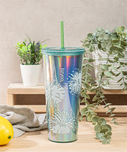 แก้วน้ำพลาสติกสองชั้นแบบใหม่ ปี 2024 ทนทานและยั่งยืน พร้อมหลอดดูด ปลอดสาร BPA ล้างในเครื่องล้างจานได้ เหมาะสำหรับงานปาร์ตี้ - Product Image 2