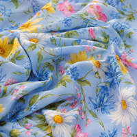 Tissu imprimé en viscose tissé personnalisé en usine en gros 100% tissu en rayonne 30S * 30S 110gsm pour tissu en rayonne filé pour robe