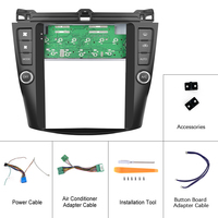 Podofo 9.7 "Radio mobil Stereo mobil, untuk Honda Accord 2004-2007 dengan CANBUS Carplay Android Auto GPS Wifi Hifi FM RDS