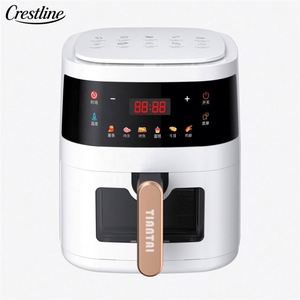 Freidora de Aire Digital Moderna con Pantalla a Color, Control de Temperatura, Capacidad de 5L, Uso Doméstico, Forma Redonda - Product Image 2