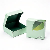 Boîte cadeau élégante avec impression numérique d'un oiseau bleu, emballage en carton ondulé imperméable avec livraison en 72h