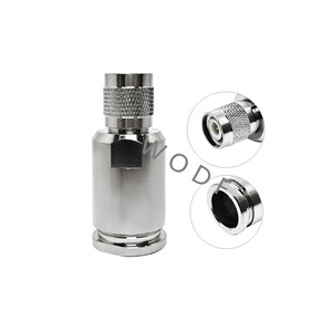 メーカー50オーム銅コネクタTNC-J7シルバーメッキTNC男性プラグクランプタイプLMR600/12DFB RF同軸ケーブルコネクタ - Product Image 1