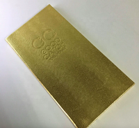 Logo Emboss Personnalisé Rechargeable 5.5*11 "Double Panneau Rétro-Éclairé Couverture En Cuir LED Menu Livre Avec Chargeur