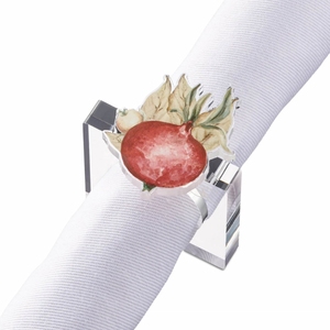 Bán buôn sang trọng lucite Acrylic vuông khăn ăn chủ thanh lịch bàn ăn thiết lập <span class=keywords><strong>Rack</strong></span> hiển thị với Vòng chủ cho giấy - Product Image 4