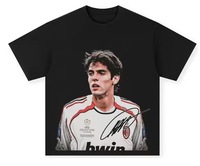 Ronaldo Heavyweight 260g Vintage Trend T-shirt à manches courtes Street Style Loose Fit Long Direct Spray pour hommes femmes