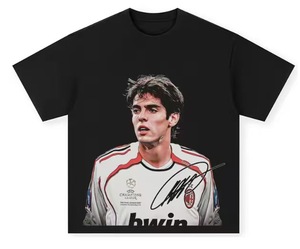 Ronaldo Heavyweight 260g Vintage Trend T-shirt à manches courtes Street Style Loose Fit <span class=keywords><strong>Long</strong></span> Direct Spray pour hommes femmes - Product Image 6