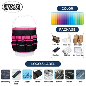 Borsa Porta Attrezzi da Giardino Mydays con 34 Tasche, Borsa Secchio Portatile per Giardinaggio, Organizer per Fioristi e Giardinieri - Product Image 2