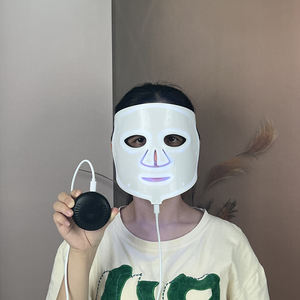 Alat kecantikan wajah Led 7 warna dalam 1, masker wajah wanita kecantikan fototerapi Led - Product Image 1