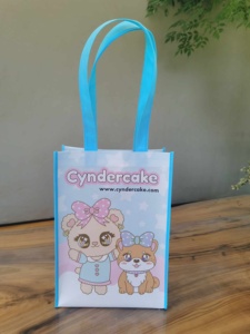 Sac de courses réutilisable en PP non tissé, écologique, imperméable, petit format, vierge - Product Image 3