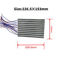 Radiateur en aluminium isolé 500VDC 4400W, chauffage électrique céramique PTC automobile pour climatiseur de bus