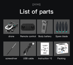 S150 Mini Drone Dành Cho Người Lớn Đồ Chơi Người Mới Bắt Đầu Flyer 4K 8K Máy Ảnh Wifi GPS Định Vị Động Cơ Không Chổi Than Cao Độ Cao Chụp Drone - Product Image 6