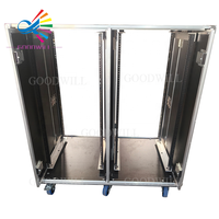 Boîtier de transport coulissant personnalisé Goodcase Dual 24U de haute qualité pour racks 24Ux2