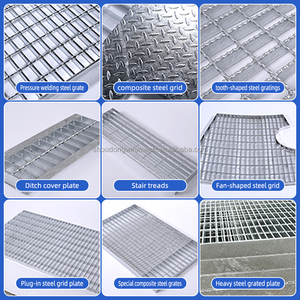 Plancher en treillis d'acier galvanisé à chaud, cadre de passerelle, grille de sol, plaque de pont pour la construction industrielle - Product Image 6