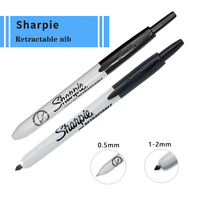 Vente en gros Sharpie rétractable Push Marker Pen Extrêmement Fine Marker Pen Oily Pen 32701 Art Office Stationery