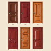 Vente directe d'usine Porte en bois massif intérieure en placage naturel peint au design moderne robuste et durable Manuel en nylon pour un usage en appartement