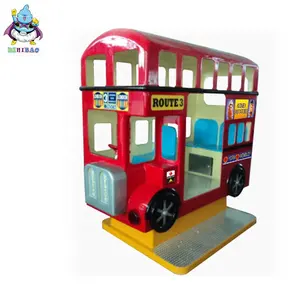Dinibao Popular Coin operated London bus game machine kiddie rides on car for children