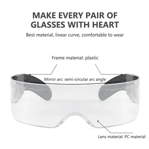 <span class=keywords><strong>Gafas</strong></span> luminosas LED <span class=keywords><strong>de</strong></span> colores Punk Goggle Music Bar Party Decoration Festival <span class=keywords><strong>de</strong></span> Navidad Festival brillante <span class=keywords><strong>Gafas</strong></span> <span class=keywords><strong>de</strong></span> neón - Product Image 4