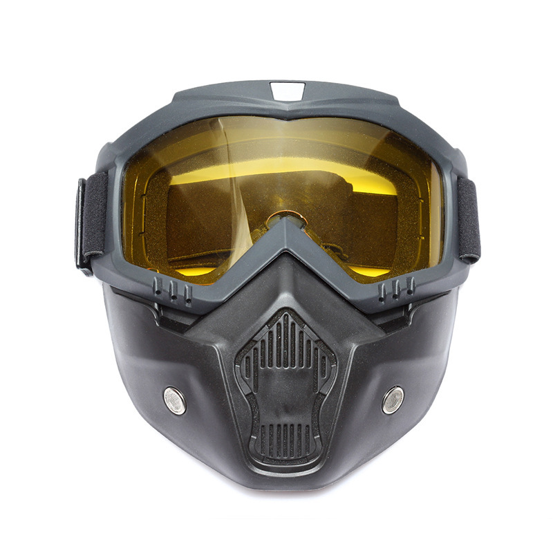 Harley Motorcycle Riding Men's Outdoor Tactical Anti-Fog Windproof Goggles 74 ABS Face Shield for Sports & Outdoor Activities
