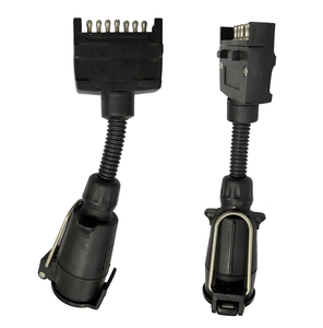 Nouveau adaptateur <span class=keywords><strong>de</strong></span> <span class=keywords><strong>remorque</strong></span> à <span class=keywords><strong>prise</strong></span> plate à <span class=keywords><strong>7</strong></span> voies vers grand connecteur <span class=keywords><strong>de</strong></span> <span class=keywords><strong>prise</strong></span> rond à <span class=keywords><strong>7</strong></span> <span class=keywords><strong>broches</strong></span> <span class=keywords><strong>de</strong></span> style européen pour camions pour remorques - Product Image 4