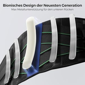 Cintura di Supporto Lombare Professionale Traspirante 2026 per Sollevamento Pesi e Correzione della Postura, Supporto Lombare per Sedia <span class=keywords><strong>da</strong></span> <span class=keywords><strong>Ufficio</strong></span> - Product Image 4