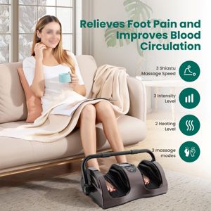 Masajeador de pies multifunción, máquina de rodillos, masajeador de pantorrillas, masajeador de pies Shiatsu con calor - Product Image 5