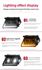 ไฟหน้า LED Nissan Patrol Y61 สำหรับปี 1999-2003 อัพเกรดไฟเดย์ไลท์ ไฟเลี้ยว เลนส์เลเซอร์ ชุดประกอบคู่ - Product Image 6
