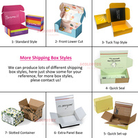 Recyclable Cardboard Boxes for Cosmetic Lash Packaging Corrugated Pink Mailer Shipping Box With Custom Logo