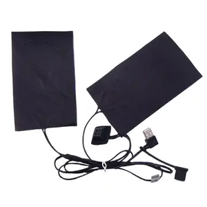 electric 5v heating film usb far infrared carbon fiber heater pad for heated clothes