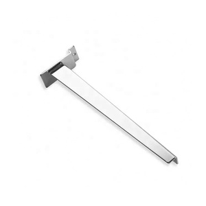 Supermarkt Einzelhandel Satin Nickel Metall Regal halterungen Kleidung Kleiderbügel Haken Slatwall Display Haken Zum Verkauf - Product Image 3