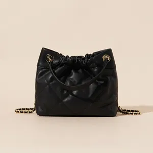 Bolso de Mano Personalizado para Mujer, Tipo Satchel, de Cuero Genuino, Bolso Tote, Impermeable, de Color Sólido, con Correa para el Hombro - Product Image 2