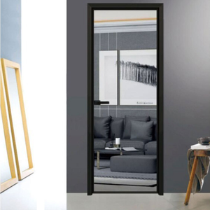 Modern Waterproof Melamine Wooden Door <b>for</b> Interior Factory Design <b>Swing</b>-Style <b>Swing</b> Door Fiberglass Screen Netting <b>for</b> Bedroom - Product Image 2