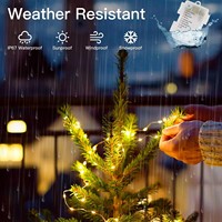 Weihnachts beleuchtung 3M/5M/6M Fairy Garland LED-Lichterketten Batterie kasten Power Weihnachts baum Außen dekoration Licht