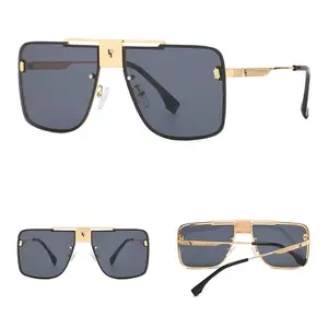 Dll0235 óculos de sol de liga gradiente, óculos de sol de designer famoso, recém-chegado, sombras da moda, gafas de aviação 2021