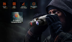 純正工場製 本物の4K映像 52MP StarvisナイトビジョンCMOS 1200m範囲夜間視界 ナイトビジョン双眼鏡 価格 - Product Image 2